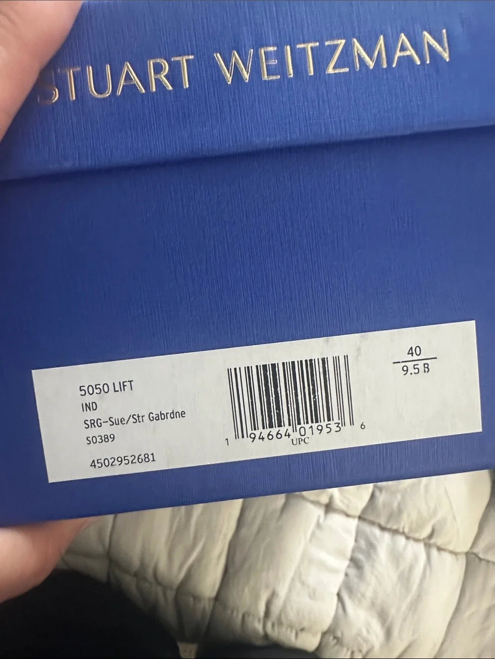 Stuart Weitzman Women’s Over-the-Knee Boots in Navy Suede NIB